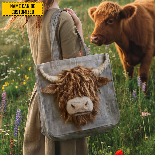 Farm Blessing – Highland Cow Tote Bag
