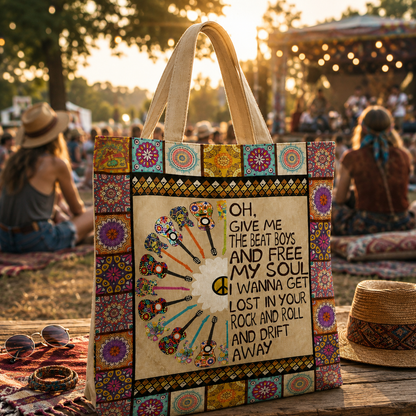 Give Me The Beat Boys - Hippie Tote Bag