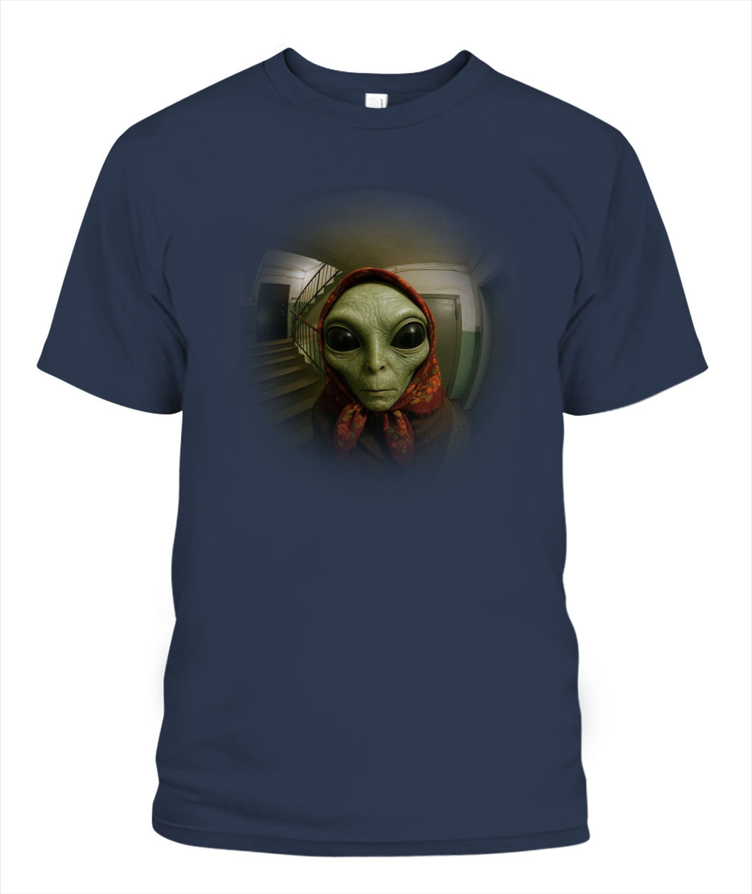 Babushka Alien – Funny Retro UFO Shirt