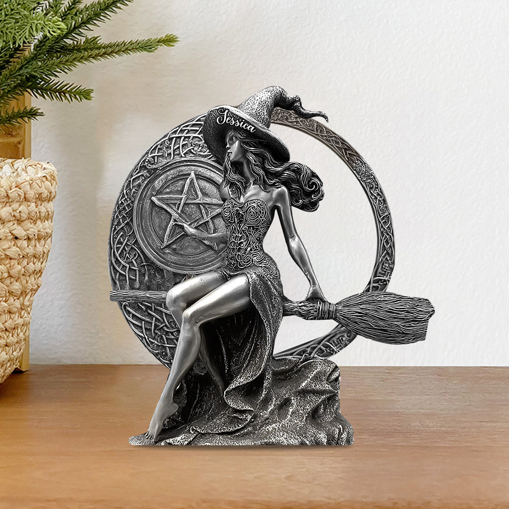 Beautiful Witch - Personalized Witch Custom Shaped Acrylic Plaque