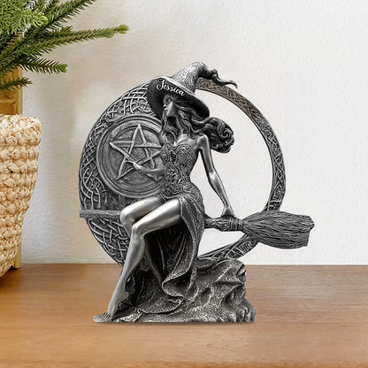 Beautiful Witch - Personalized Witch Custom Shaped Acrylic Plaque