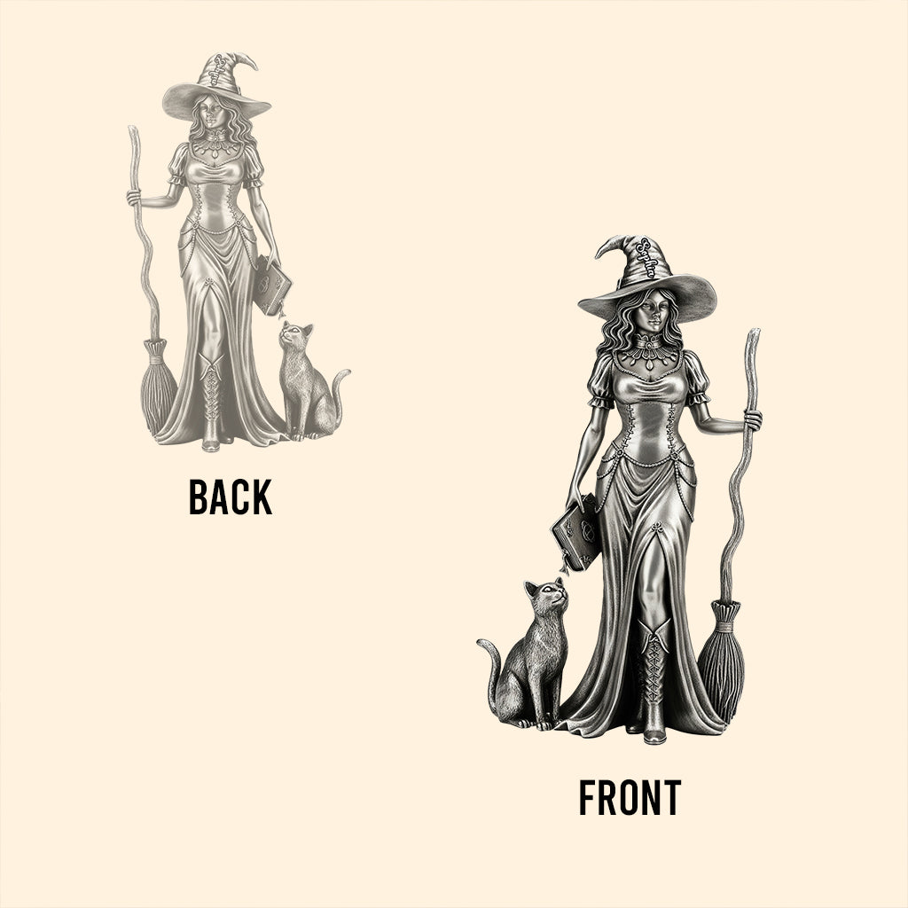 Beautiful Witch - Personalized Witch Custom Shaped Acrylic Plaque