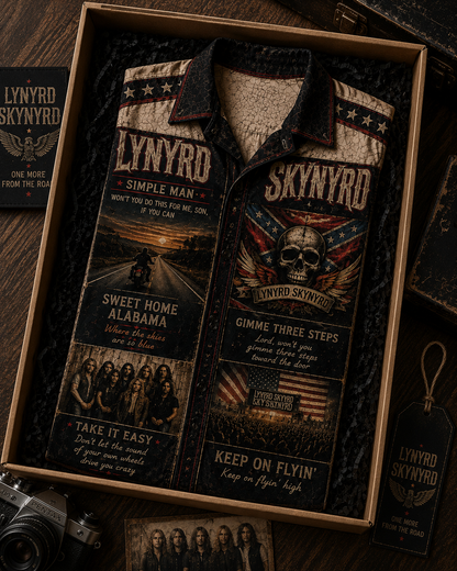 Lynyrd Skynyrd Hawaiian Shirt - Vintage Music Fan Gift