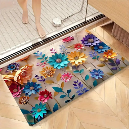 Beautiful Flowers - Flower Doormat