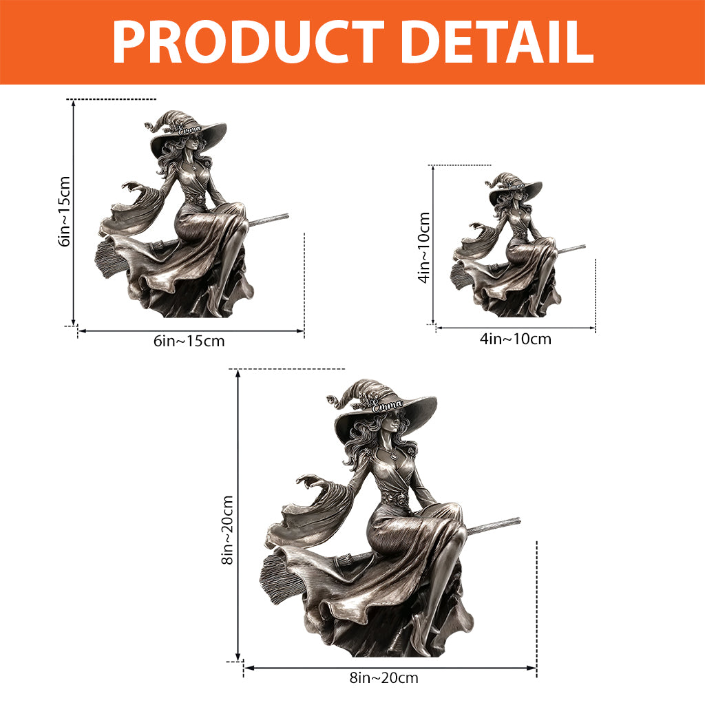 Beautiful Witch - Personalized Witch Custom Shaped Acrylic Plaque