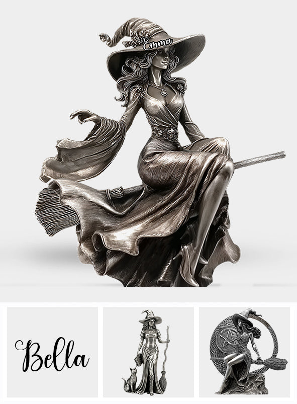 Beautiful Witch - Personalized Witch Custom Shaped Acrylic Plaque