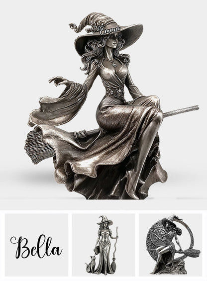 Beautiful Witch - Personalized Witch Custom Shaped Acrylic Plaque