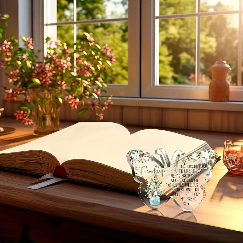 Friendship Butterfly Acrylic Plaque - Gift For Friend