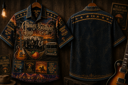 The Allman Brothers Hawaiian Shirt - Vintage Music Rock Fan Gift