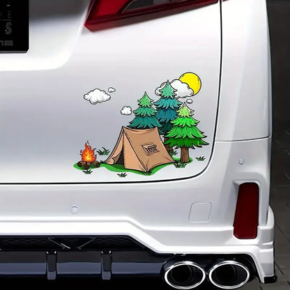 Camping Adventure Vinyl Sticker
