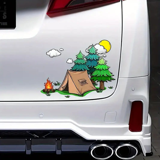 Camping Adventure Vinyl Sticker