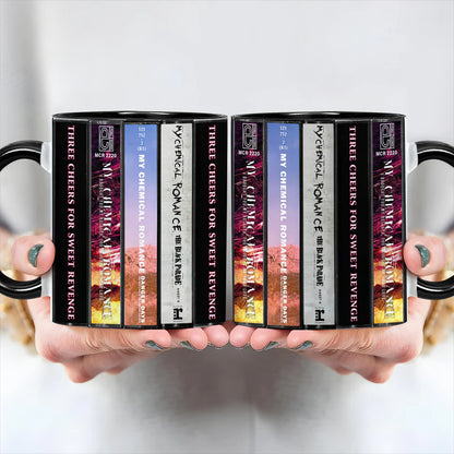 My Chemical Romance Albums Cassette Collection Retro Accent Mug