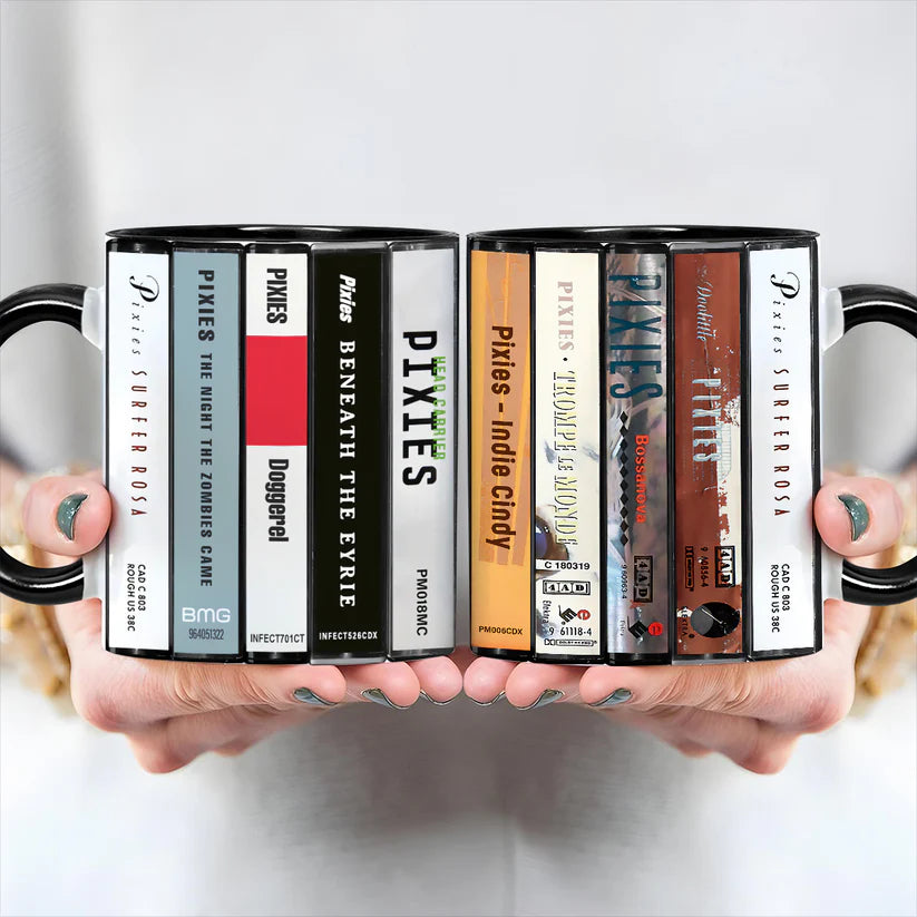 Pixies Albums Cassette Collection Retro Accent Mug