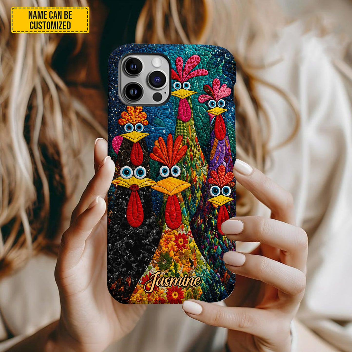 Personalized Funny Colorful Chicken Phone Case