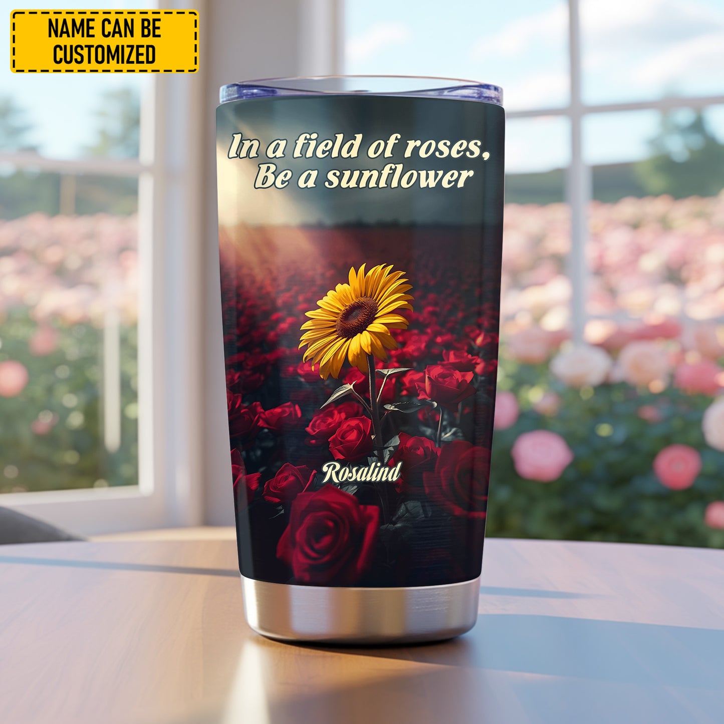 Be A Sunflower - Personalized Sunflower Tumbler