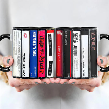 The Strokes Albums Cassette Retro Collection Accent Mug