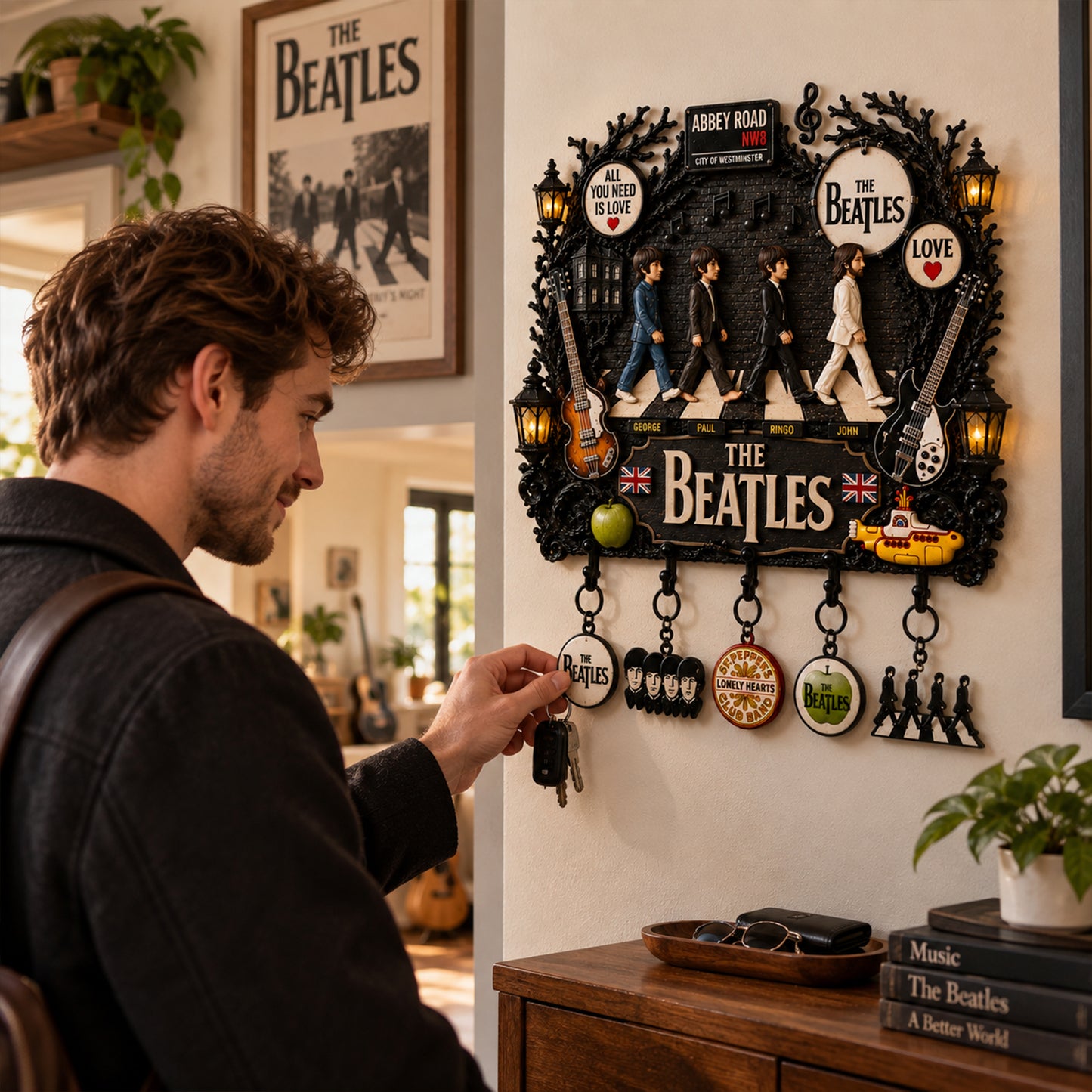 The Beatles Abbey Road Legends – Collectible Wall Key Holder Decor