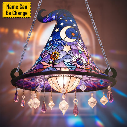 Witch Hat - Personalized Witch Acrylic Window Hanging Suncatcher