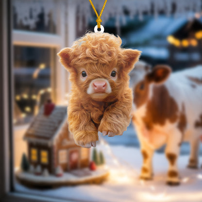 Christmas Calf Ornament