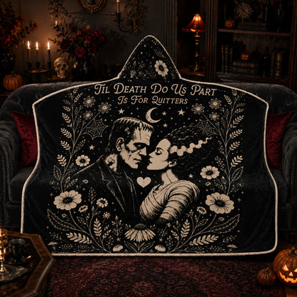 Horror Couple Hooded Blanket