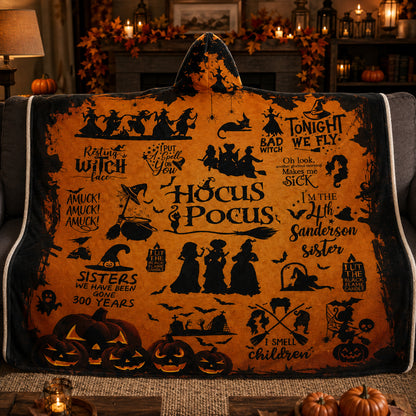 Hocus Pocus Hooded Blanket