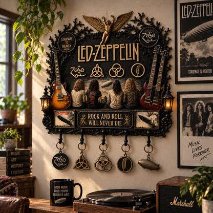 Led Zeppelin Wall Key Holder – Collectible Wall Key Holder Decor