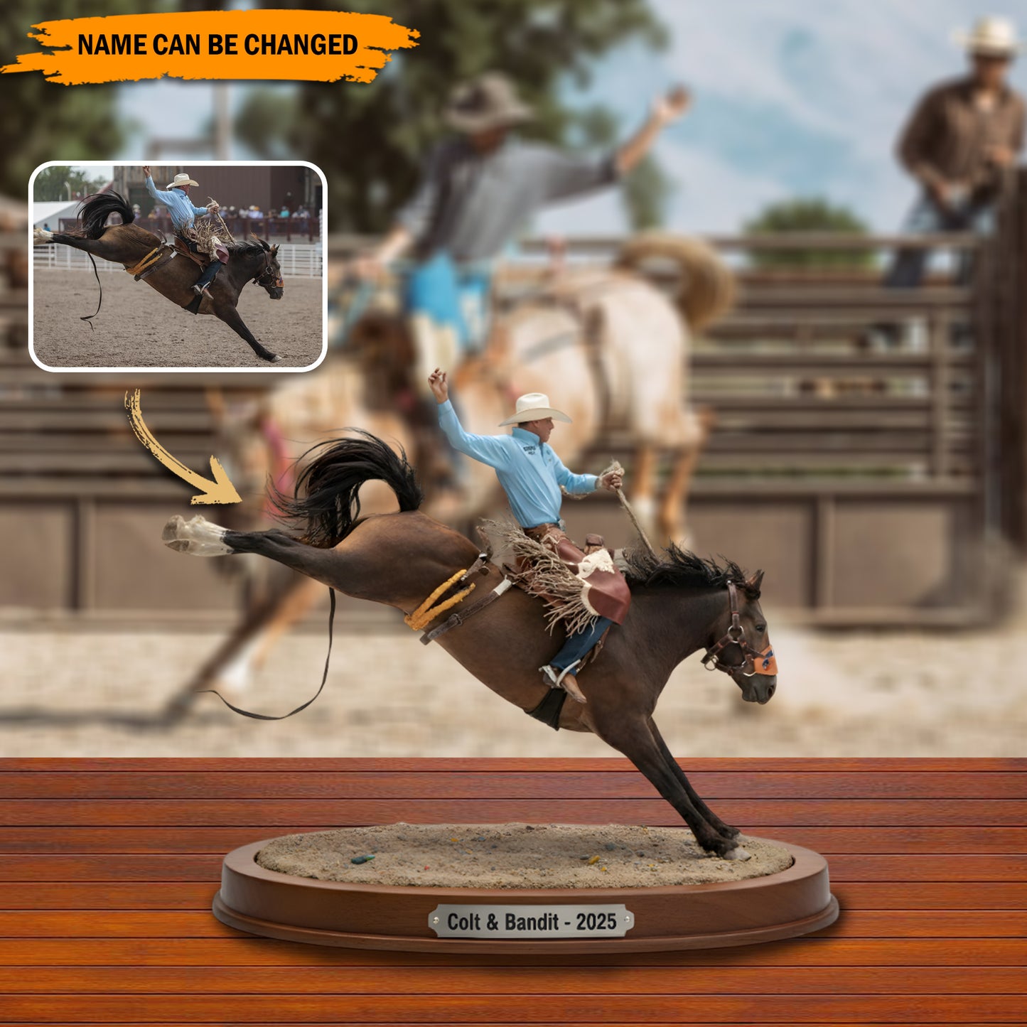 Rider Legend – Personalized Western Acrylic Plaque