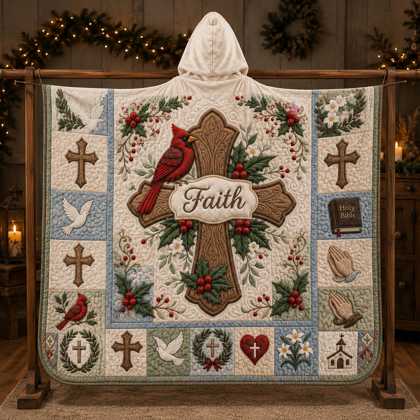 Faith Christian Hooded Blanket