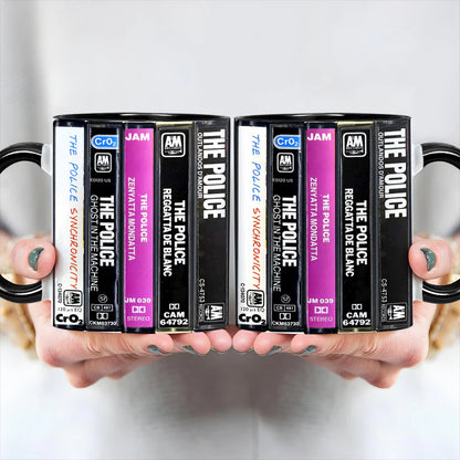 The Police Albums Cassette Retro Collection Accent Mug