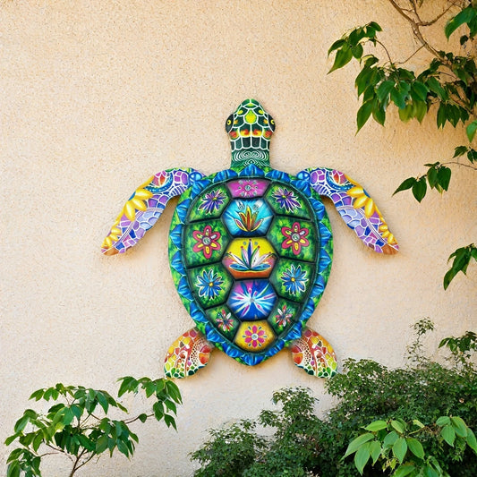 Colorful Turtle Metal Sign - Perfect Gift For Home