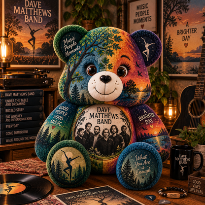 Dave Matthews Band Bear Custom Shaped Pillow – Music Fan Gift