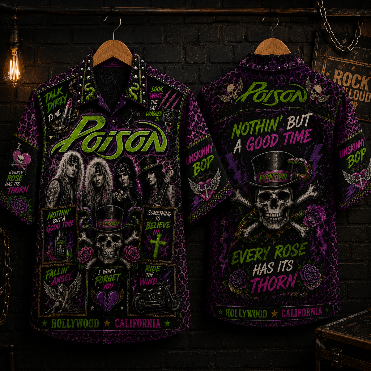 Poison Hawaiian Shirt - Vintage Music Fan Gift