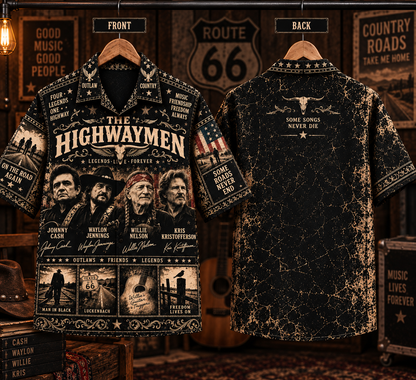 The Highwaymen Hawaiian Shirt - Vintage Country Music Fan Gift