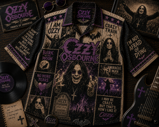 Ozzy Osbourne Hawaiian Shirt - Vintage Music Fan Gift