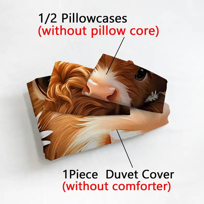 Cute Cow Pattern Bedding Set