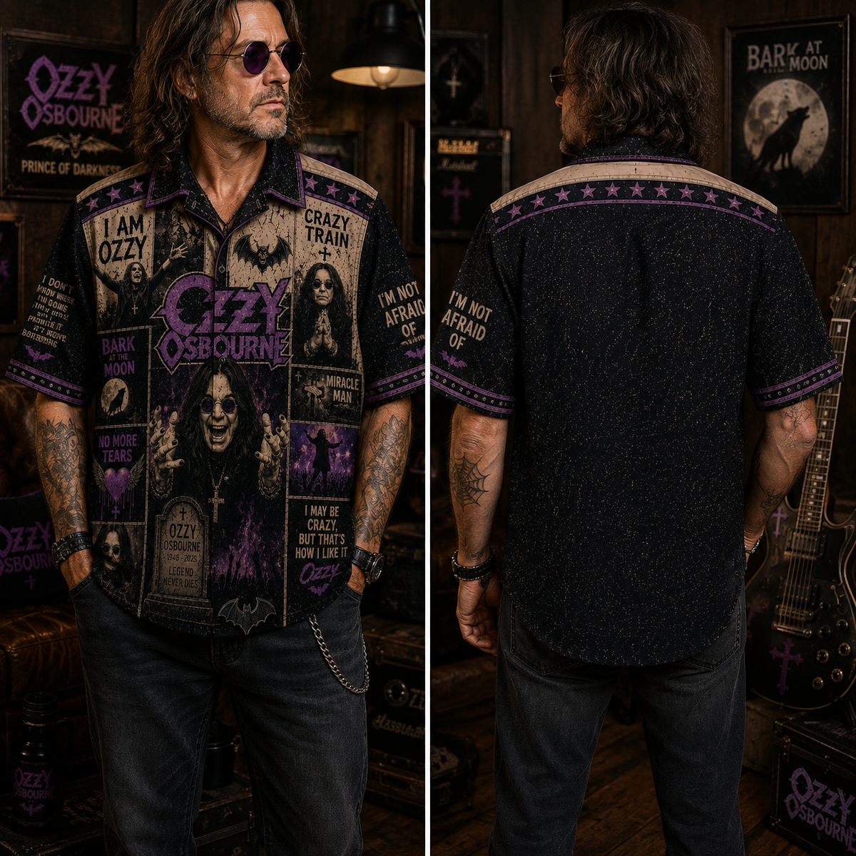 Ozzy Osbourne Hawaiian Shirt - Vintage Music Fan Gift