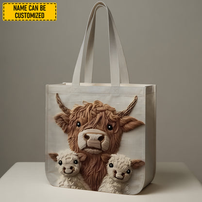Country Hugs – Cow Family Tote Bag