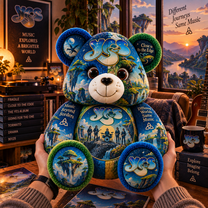Yes Bear Custom Shaped Pillow – Progressive Rock Music Fan Gift