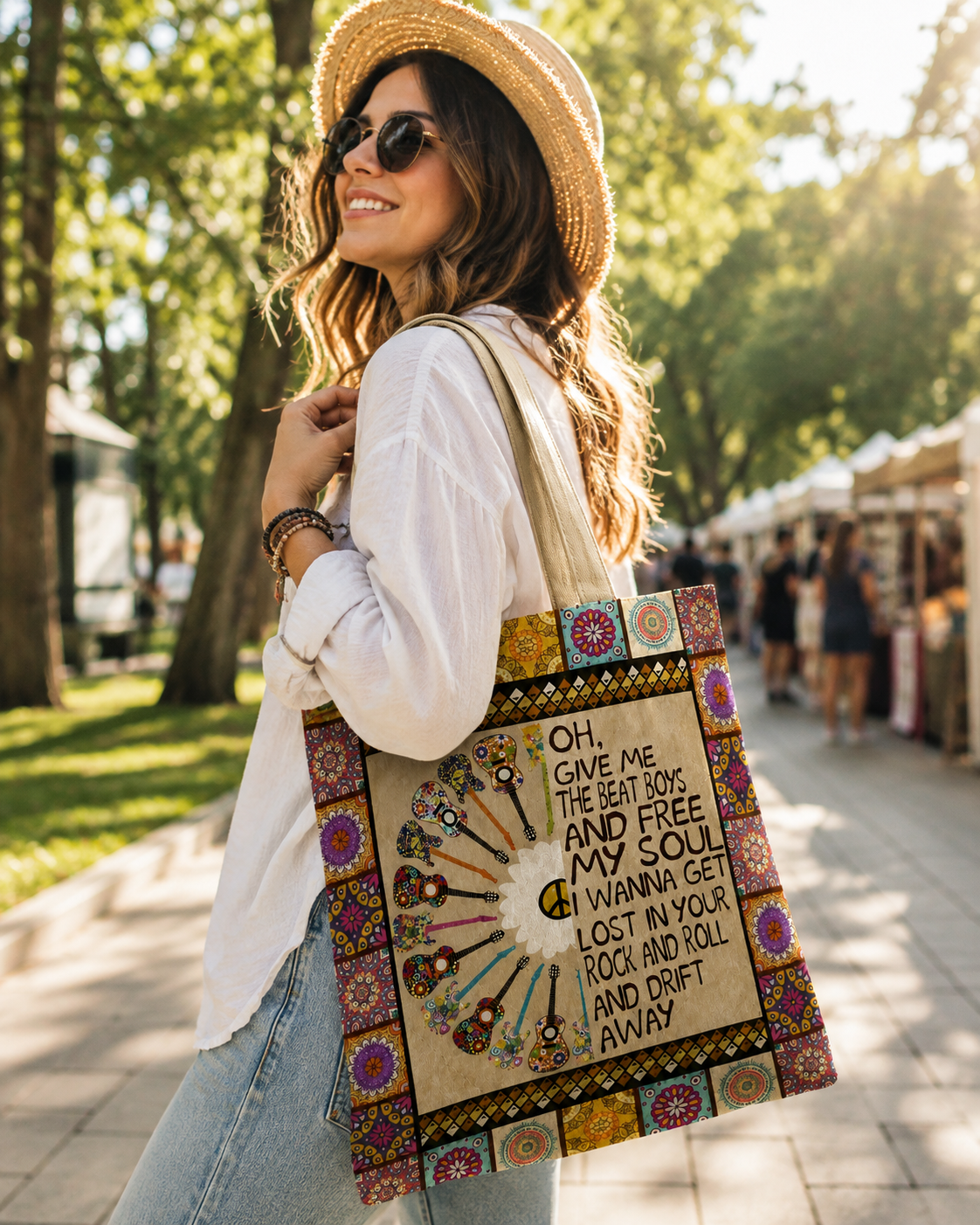 Give Me The Beat Boys - Hippie Tote Bag