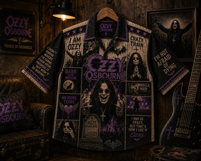 Ozzy Osbourne Hawaiian Shirt - Vintage Music Fan Gift