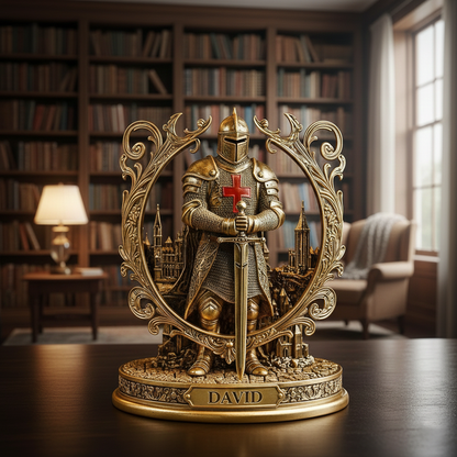 Knight Valor – Personalized Medieval Acrylic Plaque