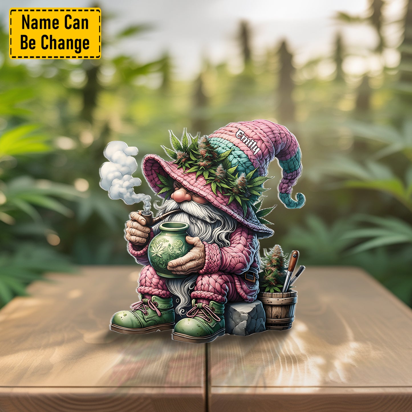 Chill Gnome – Personalized Acrylic Plaque