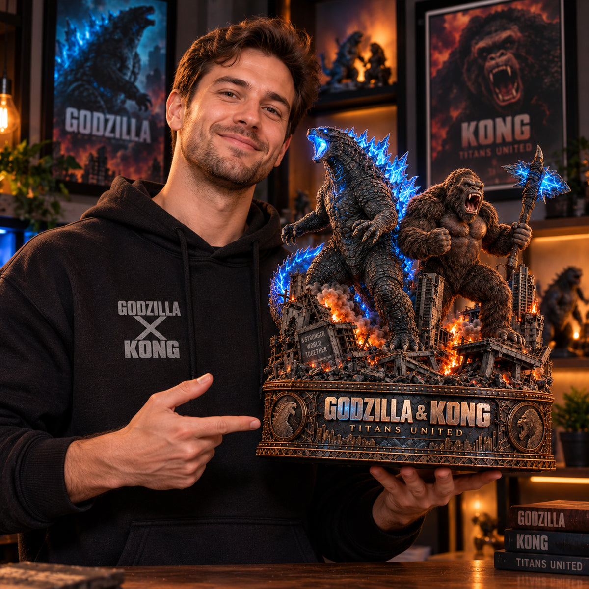Godzilla & Kong – Collectible Acrylic Plaque Table Decor