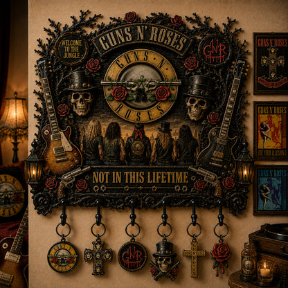 Guns N’ Roses Wall Key Holder – Collectible Wall Key Holder Decor