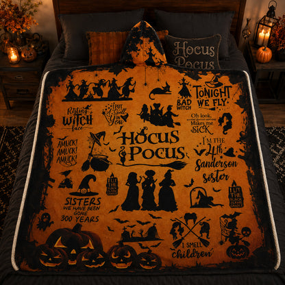 Hocus Pocus Hooded Blanket