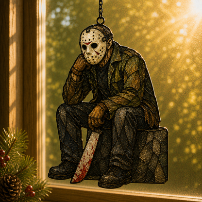 Halloween Horror Acrylic Window Hanging Decor