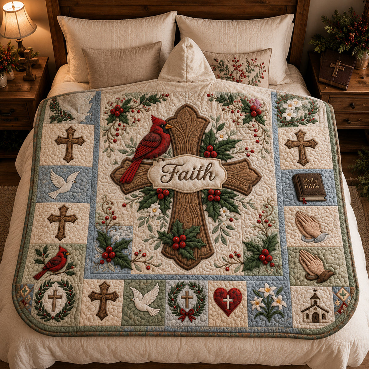 Faith Christian Hooded Blanket