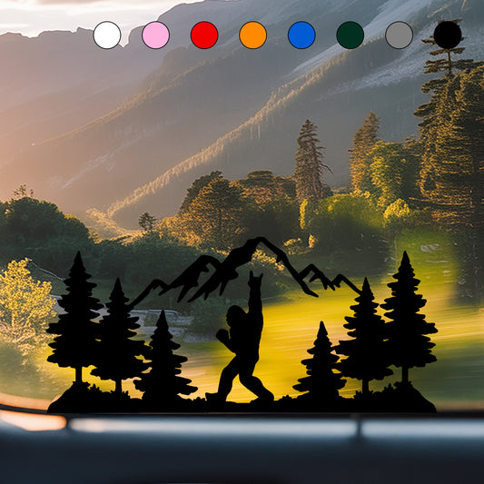 Sasquatch Mountain Rocker Vinyl Sticker