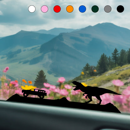 Jurassic Car Chase Sticker