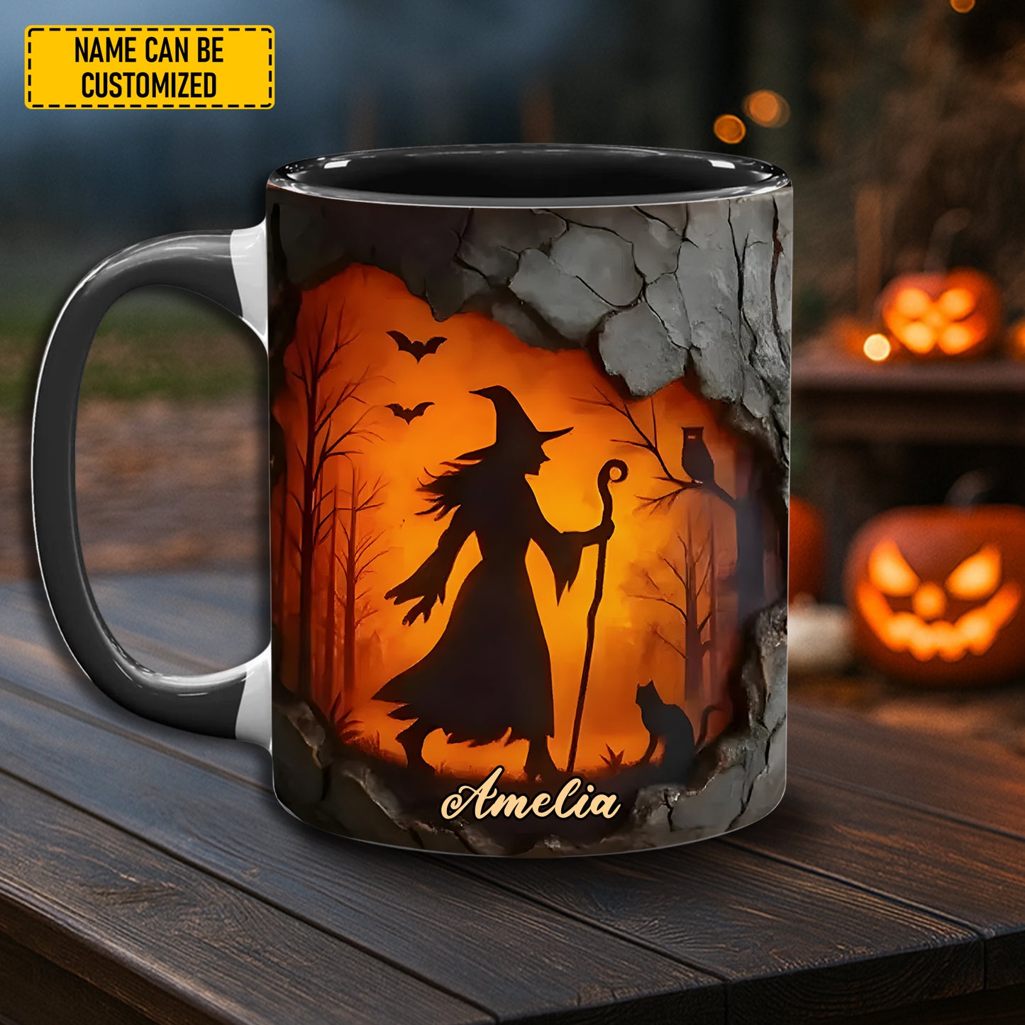 Mystic Witch Night – Personalized Accent Mug